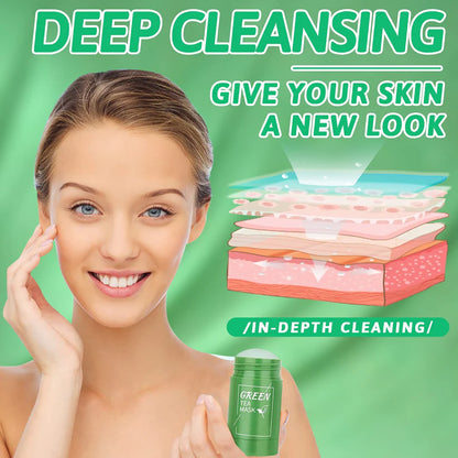 Masque nettoyant au thé vert- Eliminez tout vos tâches en 10 minutes🔥!
