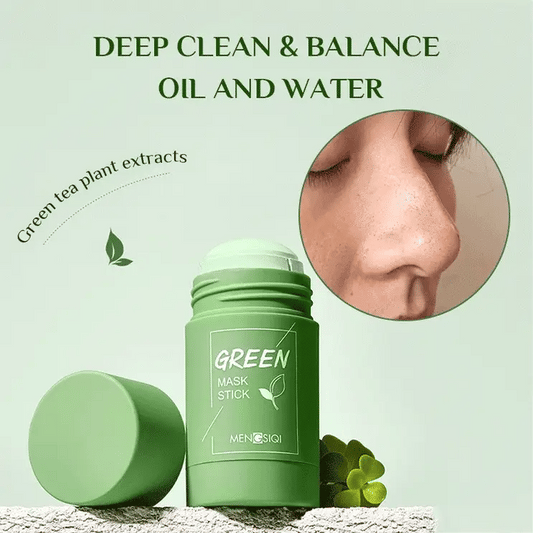 Masque nettoyant au thé vert- Eliminez tout vos tâches en 10 minutes🔥!